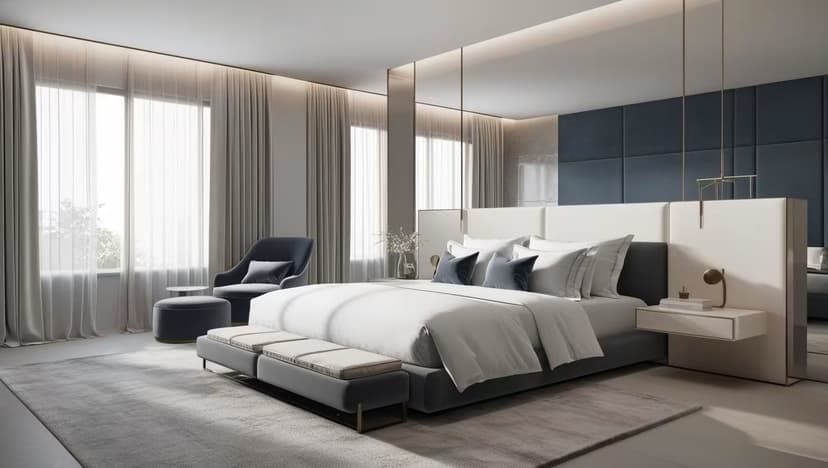 Sophisticated master bedroom